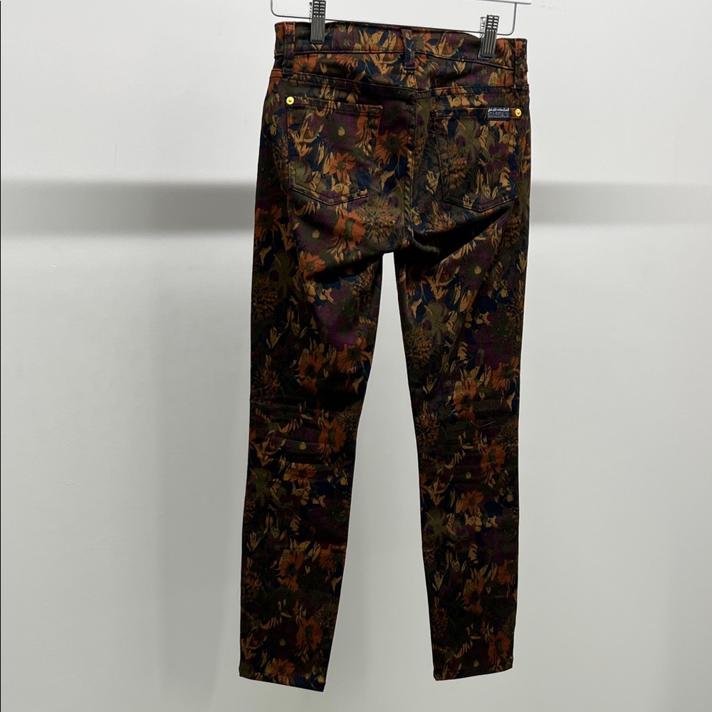 7 For All Mankind Multicolor Floral Skinny Jeans - Picture 8 of 8